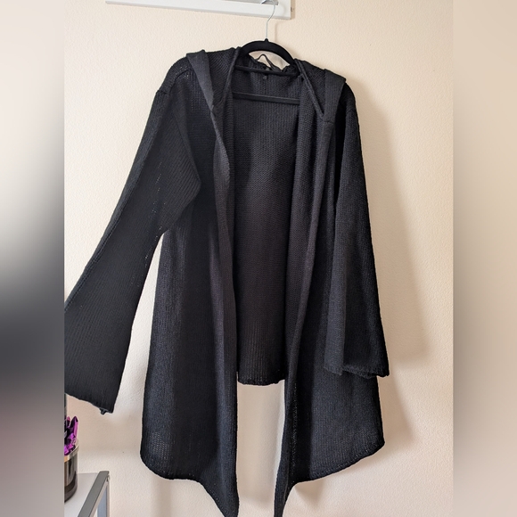 Killstar Black Textured Knit Cardigan - Picture 2 of 4